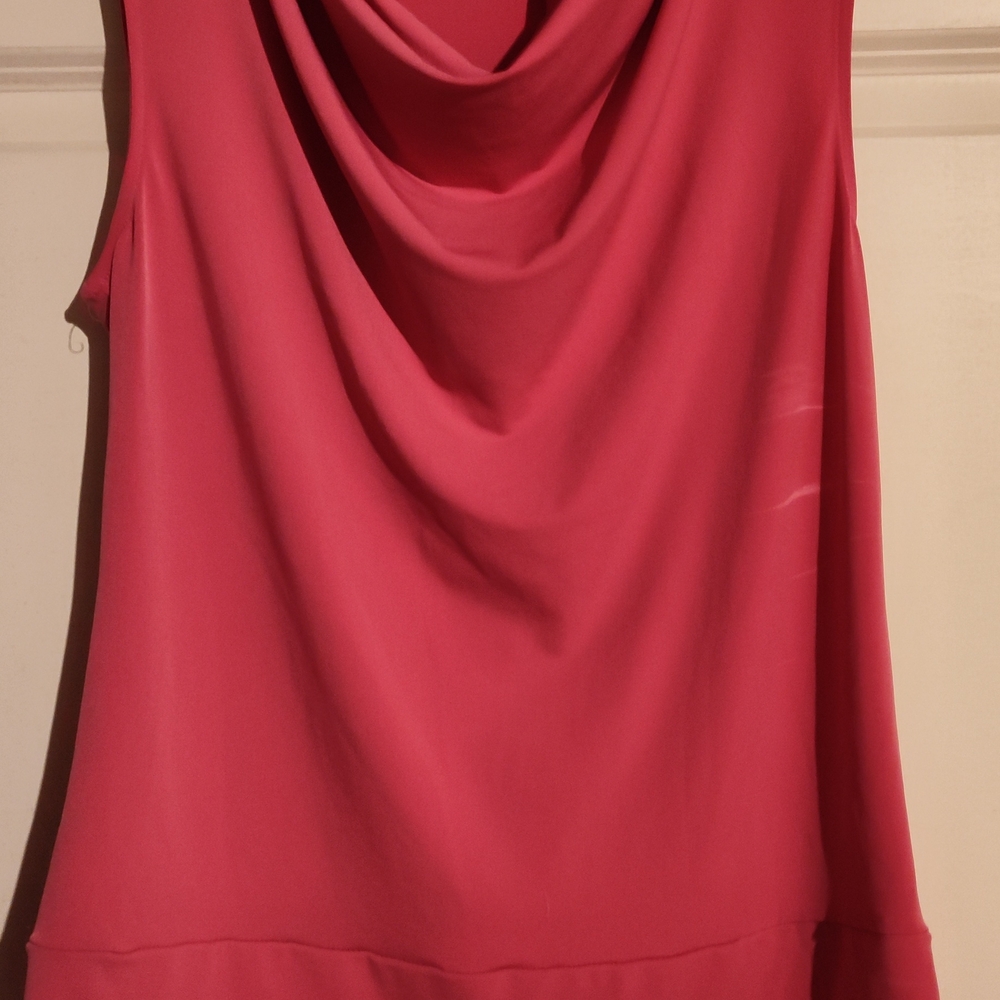 Elegant Pink Women's Drape Top